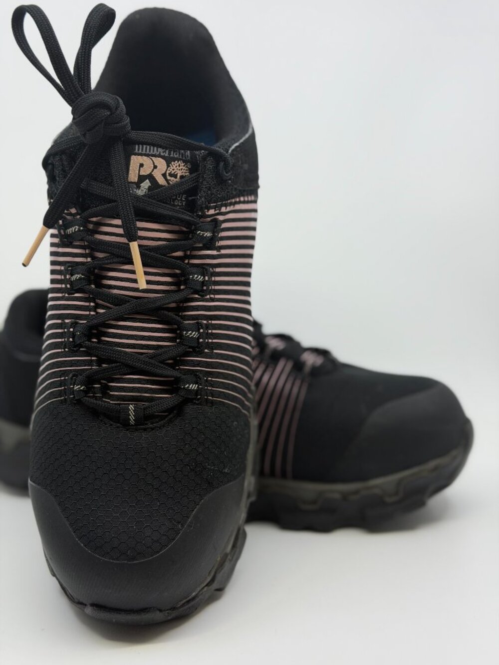 Timberland PRO Powertrain Sport Women’s Sz 10 M Alloy Toe Work Shoes Black A1S66